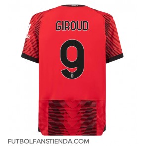 AC Milan Olivier Giroud #9 Primera Equipación 2023-24 Manga Corta